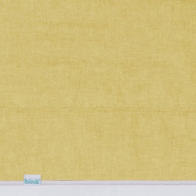 BINK Bedding Ledikantlaken Bo Oker 100 x 150 cm - laken voor ledikant - lakentje - babylaken - chambray - geel - maïsgeel - uni
