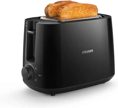 Broodrooster 8 Bruiningsstanden - 2 Sleuven - Ondooifunctie - Zwart Bread Slicer