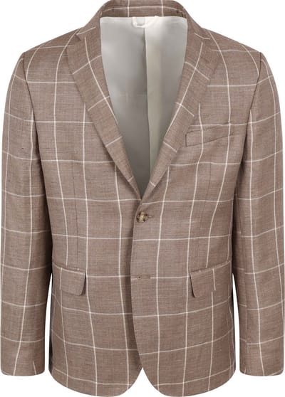 Steppin' Out Colbert Merinowol Bruin - Maat 46 - Heren blazer