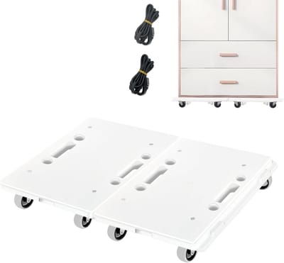 Heavy Duty Dolly met 4 Zwenkwielen voor Meubels - 500 lbs Capaciteit, Stapelbaar