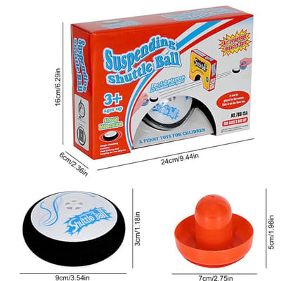 Air Hockey Zwevende Puck, Mini Elektrisch Zwevend Spel Air Hockey Tafelblad Actiespel Mini Tafelblad Actiespel Hockey Pucks Kinderen zwart