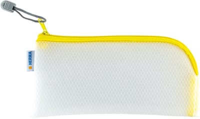 HERMA ritssluitingzakje 'Mesh Bags', 230 x 110 mm, geel