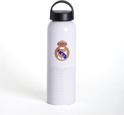 Real Madrid drinkfles aluminium wit 600ml