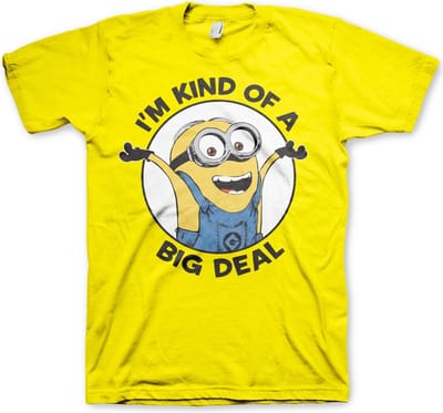 Minions I'm Kind Of A Big Deal T-shirt geel