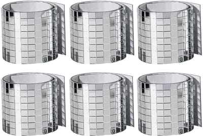 Dailygoods- Stickers Glanzend - Zelfklevende Spiegelstickers - Huisdecoratie - Ambachtelijke Stickers - Retro Stickers - 6 Stuks 4x30 cm - Muursticker