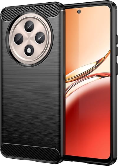 Coverup Hoesje - Geschikt voor OPPO Reno12 F 5G Hoesje - Coverup Armor Brushed TPU Back Cover - Zwart