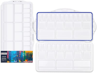 Dailygoods - 42 Well Verfpalet Luchtdicht - Extra Groot voor Acryl, Olie & Aquarel