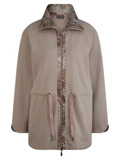 Lang sweatvest Van Peter Hahn beige