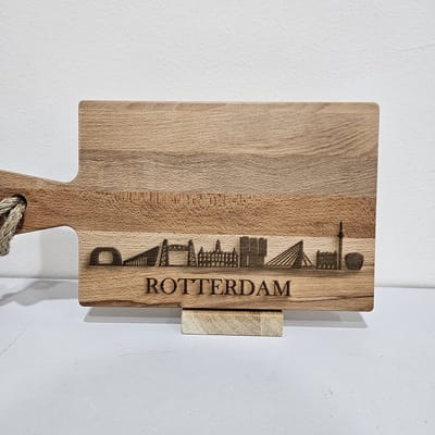 borrelplank beukenhout skyline Rotterdam 34 cm