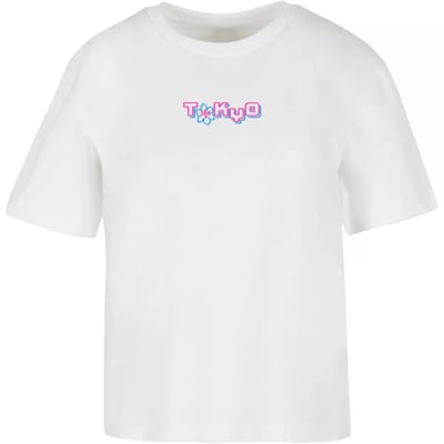 Dames-T-shirt Miss Tee Tokyo Dragon Neon