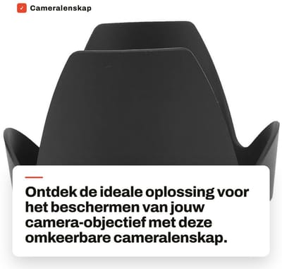 Dailygoods- Cameralenskap Omkeerbaar - Zonnekap - Lensbeschermkap - Voor AF-S 28-300/3.5-5.6G ED VR-lens - ABS - Matte Afwerking
