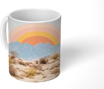 Mok - Koffiemok - Cactussen - Planten - Natuur - Zon - Mokken - 350 ML - Beker - Koffiemokken - Theemok