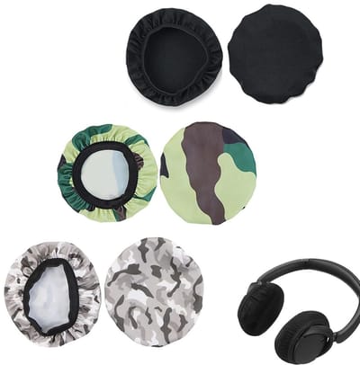 Dailygoods- Hoofdtelefoonhoesjes Ademend - Herbruikbaar - Wasbaar - Elastisch - Bescherming - Geschikt voor 9-10,5 cm Oorschelpen - Oorkussens