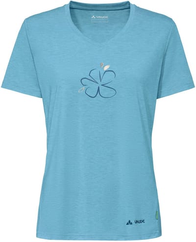 VAUDE Skomer print T-shirt III, functioneel shirt, dames outdoor sport t-shirt, reguliere pasvorm