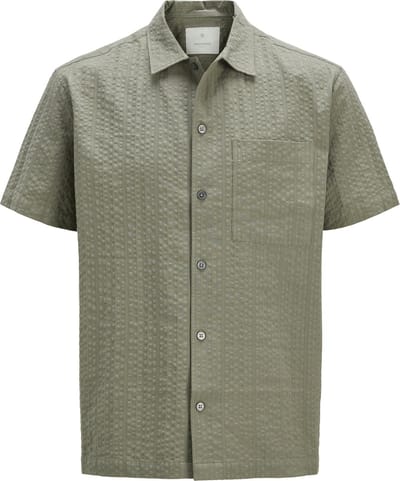 JACK&JONES - JPRCCEASTON SEERSUCKER S/S SHIRT PLS - Heren - Overhemden