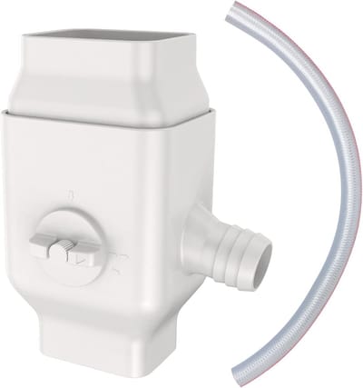 Regendiverter voor Regenwater Collectie - Verstelbaar Volume voor 2"x3" Downspouts - Leidt Water naar Regenton