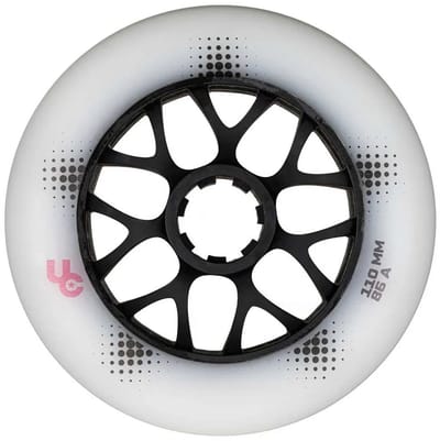 Undercover Wheels Team Pro Wiel 3 Eenheden Zilver 110 mm/86A