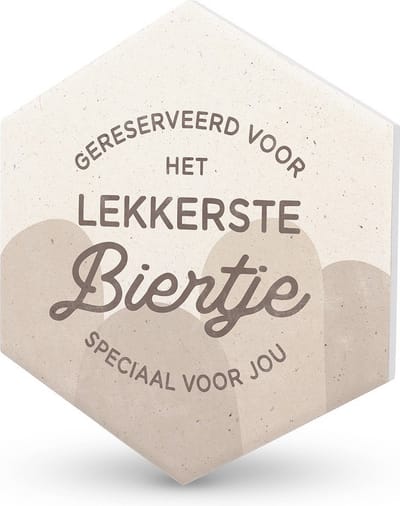 Onderzetter biertje, cadeau idee man, cadeau idee verjaardag papa, vaderdag