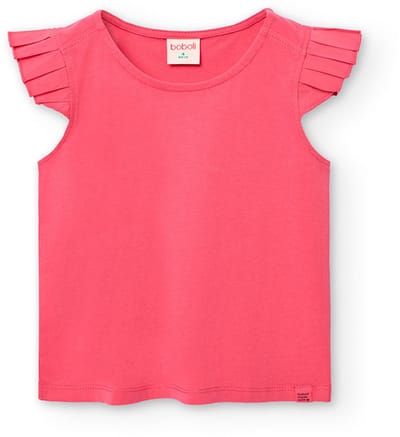 Boboli Knit T-shirt Met Korte Mouwen Roze 14 Years Meisjes