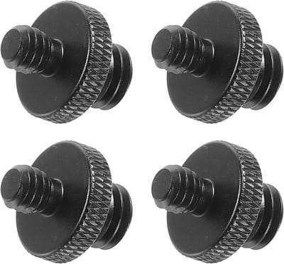 Microfoonstandaard Adapter 3/8 naar 1/4 Schroef voor Camera 4 Pack