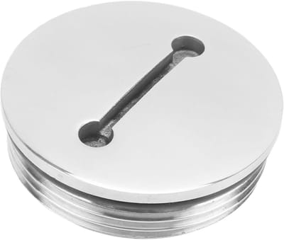 Stainless Steel Brandstoftankdeksel voor Boot - Duurzaam, Waterdicht en Met Ketting - Essentiële Bootaccessoires