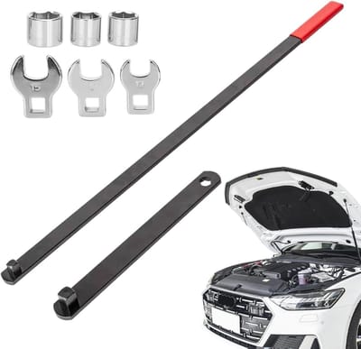 Riemsleutel Set - Spanrol Gereedschap - Motor Onderhoud - Verstelbaar Ontwerp - 8 Stuks - Metaal