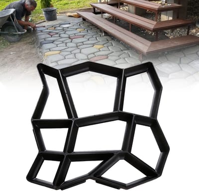 1pc Tuinpad betonmal van kunststof – Ideaal voor tuin, terras en erf, duurzaam en corrosievrij