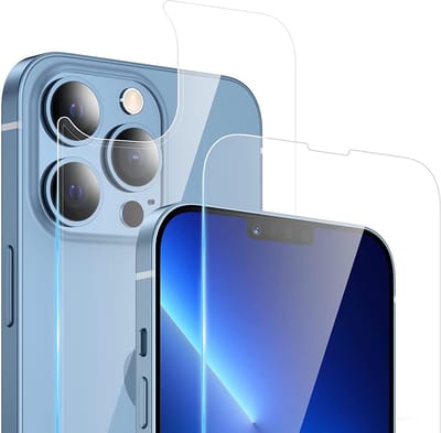 Screenprotector voor en achter gehard glas Anti-vingerafdruk/kras Geschikt voor: iPhone 13 Pro