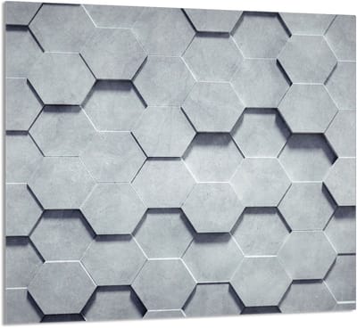 TMK ArtDeko - Keuken Glaspaneel - 65x60 cm - Sierlijk - Hygiene - Veilig