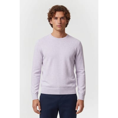 Brooks Brothers Cotton Crewneck Light Purple Größe: XXL | Pullover Outlet | Herren | Violett