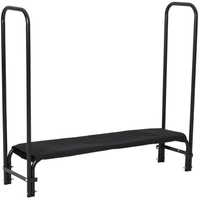 Houtopslag rek 122 cm voor buiten – 6,8 kg, met hoes, tuin organisatie