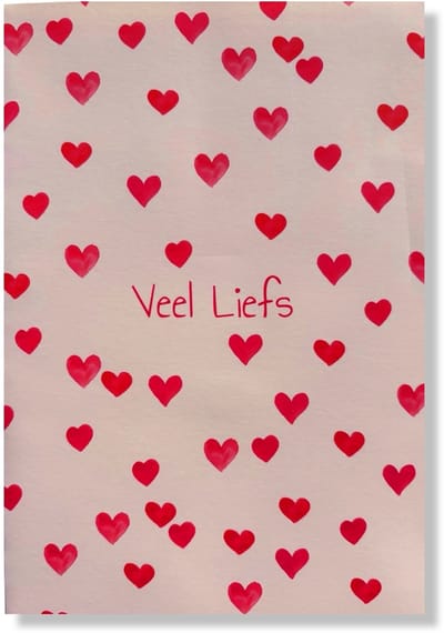 Veel liefs - 12x17cm - Gevouwen kaart inclusief envelop - Afscheid / Veel Liefs