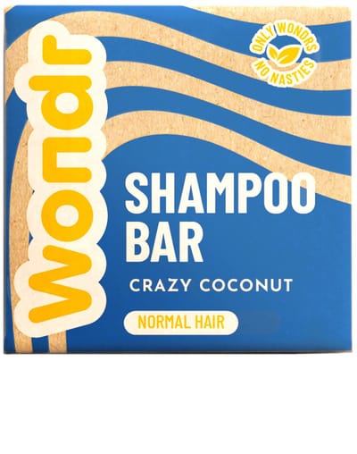 Wondr Shampoo Bar - Crazy Coconut - Alle Haartypes - 55g Duurzame Soap Bar - Aanbevolen door Apothekers