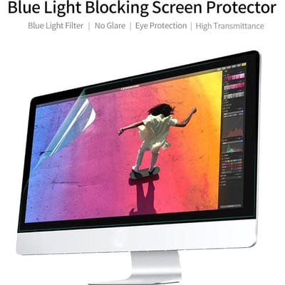 Blauw Licht Blokkerend Schermprotector Hoge Lichtdoorlatendheid Anti UV&Glare Blauw Licht Filter voor 24   Monitor met 16:9 24"-16&9