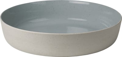 Sablo Stone Serveerschaal 34, | Lichtgrijs / Blauw | Stoneware