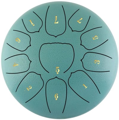 Livano Handpan - Tongue Drum - Steel - Regen - Klankschaal - Blauw