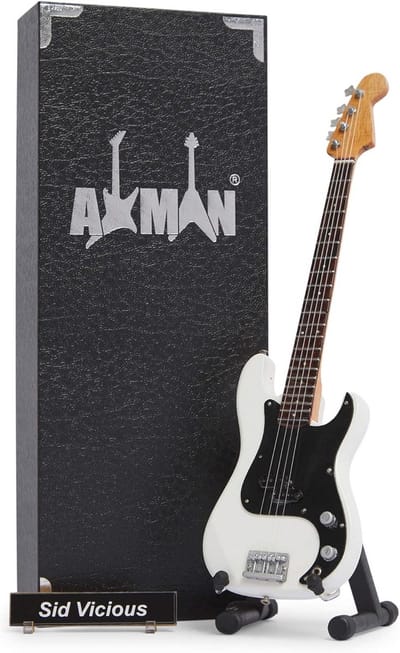 Handgemaakte Miniaturen Basgitaar als Cadeau voor Muziekliefhebbers