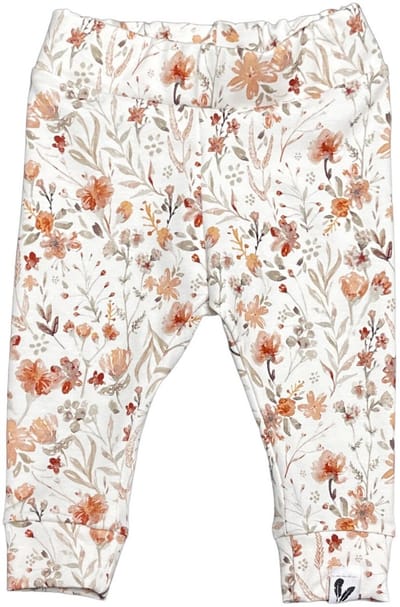 Newborn broekje skinny- Water flower - maat 44