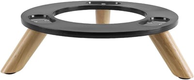 Houten Desktop Speaker Stand met Displayhouder voor Aura Studio en Sound Sticks - Verhoog Geluidskwaliteit en Bespaar Ruimte