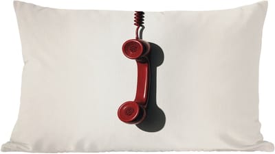 Sierkussens - Kussentjes Woonkamer - 60x40 cm - Telefoon - Koord - Rood - Minimalistisch