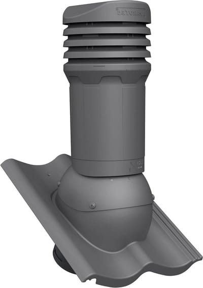 Dakdoorvoer EVO - Ventilatieschoorsteen - Passieve Ventilatie - Inclusief Waterpas - DN125 - Grafiet