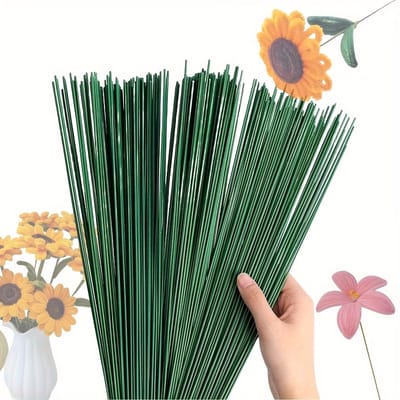 200 stuks bloemdraad - Kunstbloemstelen - 30 cm x 2 mm - Geschikt voor bloemschikken, doe-het-zelfprojecten en handgemaakte decoraties - Flexibele bloemdraad - Ideaal voor bloemisten en hobbyisten - Milieuvriendelijk