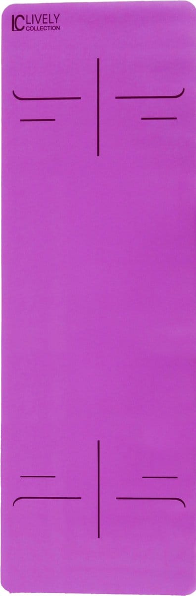Yoga Mat Natuurlijk Rubber PU – Antislip Yogamat 183x61cm – 4mm Premium Grip Mat – Hot Yoga & Ashtanga – paars