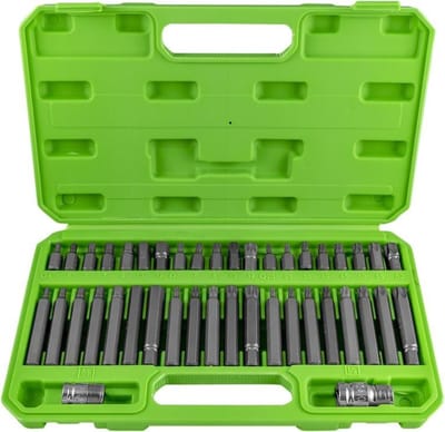 JBM Tools - Bitset met 42 bits in verschillende lengte - 6 kant, 12 kant en Torx.