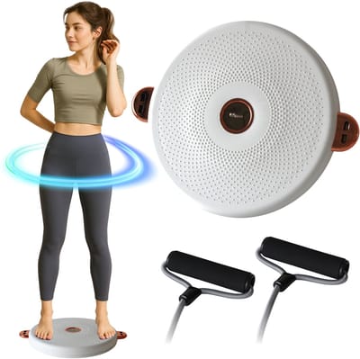 Wikoo® Twistfit Draaischijf – Fitness Twister voor Buikspieren & Taille – Cardio twister disc core waist – Buikvet Verbranden – Core & Balans Trainer workout– Buikspiertrainers – Fitness Schijf met Antislip – Balance board – Inclusief oefeningsboek