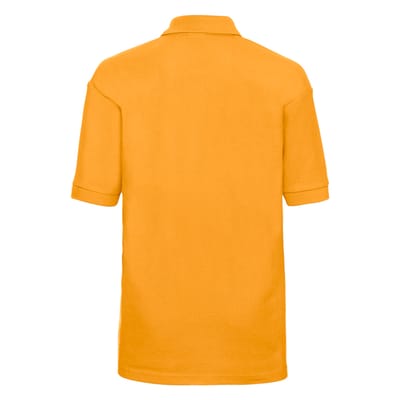 Russell Poloshirt van katoen voor kinderen (Zuiver goud)