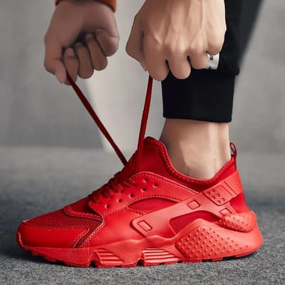 Heren Buiten Casual Sport Zomer Sneakers Ademend Mode Hardloopschoenen Demping Zwart Basketbal Schoenen Joggen Basketbalschoen 40 black