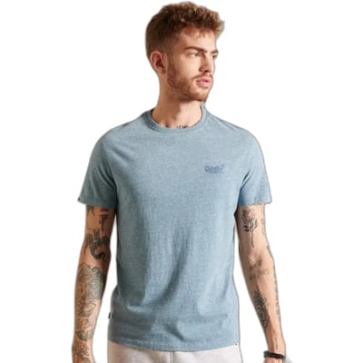Superdry Vintage Logo Emb Tee Heren T-shirt - Blauwgrijs - Maat S