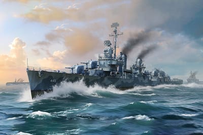Trumpeter Modelbouwpakket Militaire voertuigen - 65309 USS Fletcher DD-445 - Destroyer Fletcher-klasse - Torpedobootjager Plastic - 1:200 - Modelbouw