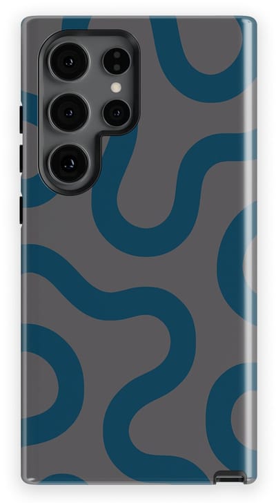 DripCase Motion Flow Tough Hoesje Samsung Galaxy S24 Ultra | Backcover met Mag | Trendy Design | Valbescherming | Shadow Waves